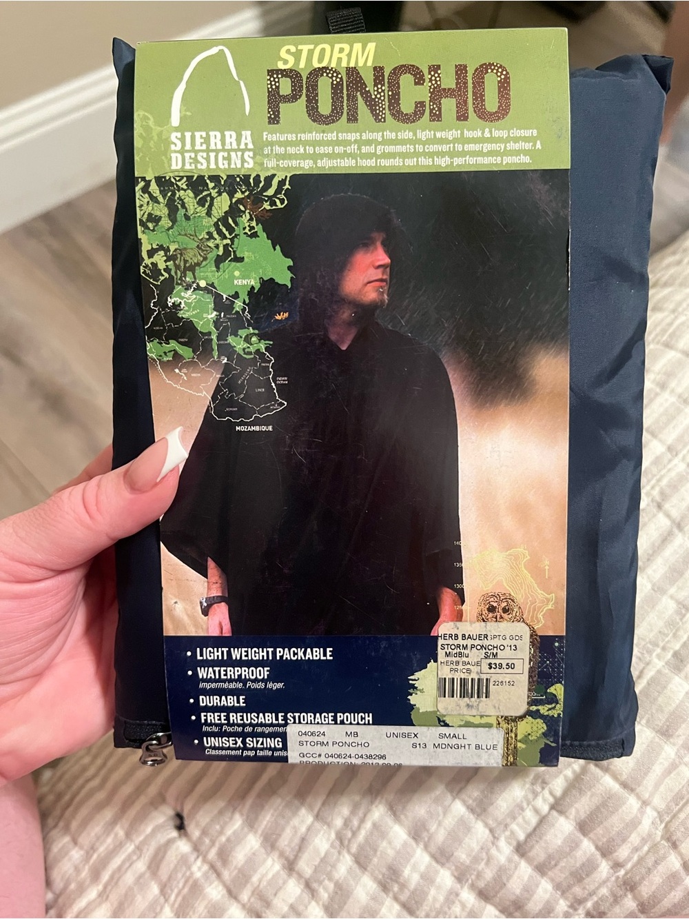 Sierra Designs Storm Poncho - Midnight Blue